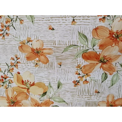 Viaszos vászon Narancs virág